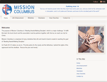 Tablet Screenshot of missioncolumbus.com